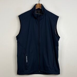 New Galvin Green Leo Vest Mens Medium Navy Blue Windproof Water Resistant Golf